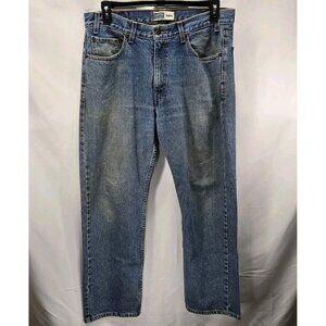 Levi Strauss Signature Traditional Regular Fit Men's Cotton Blue Jeans 36x30